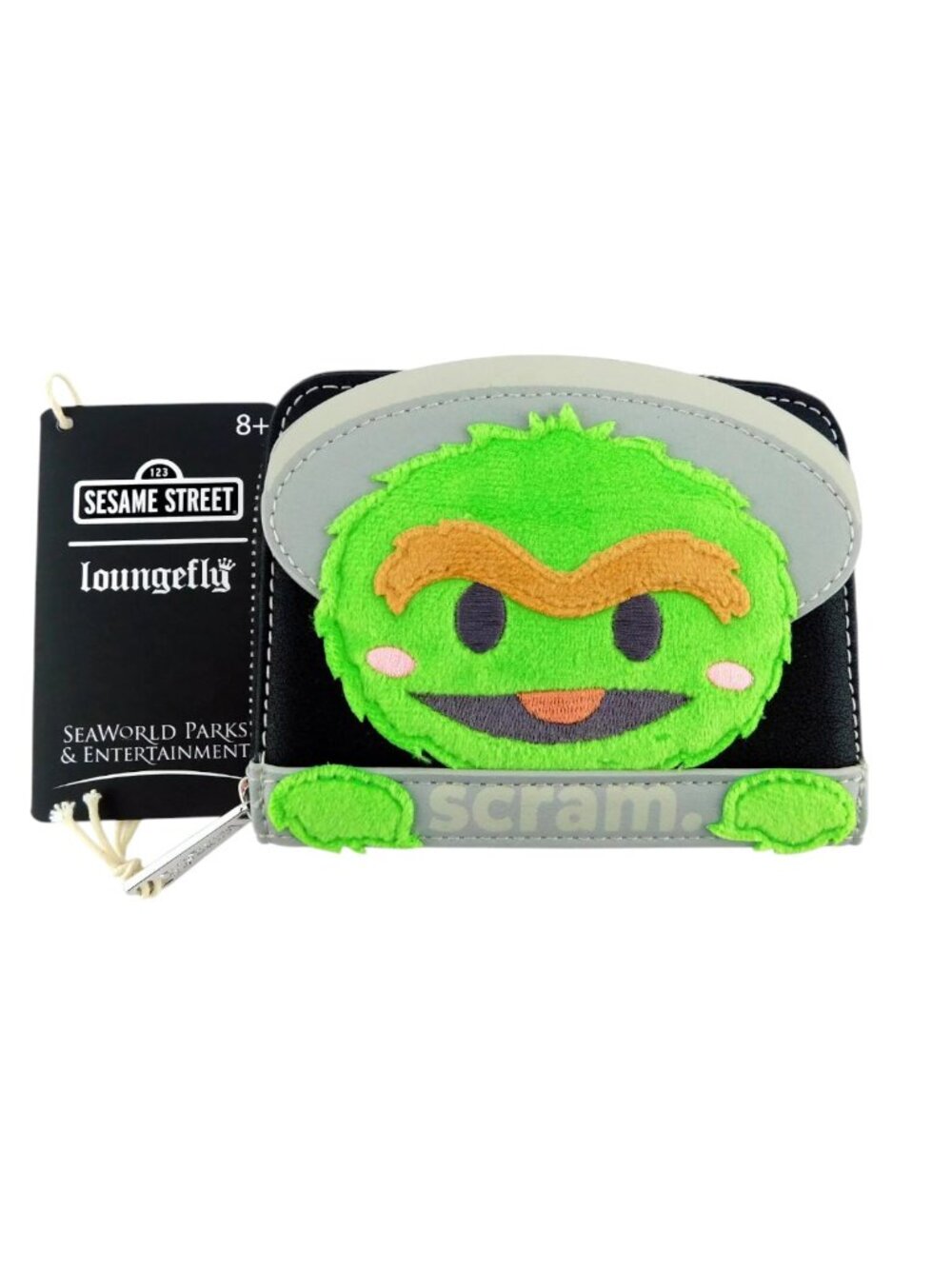 Sesame Street OSCAR the Grouch Loungefly Wallet Sesame Place SeaWorld Exclusive